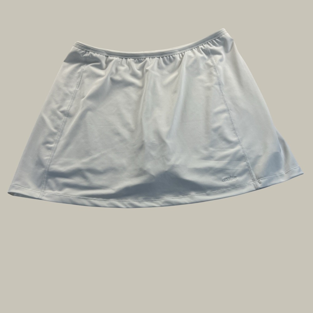 Avis Women's White Skort Skirt Stretch Athletic Golf Tennis Pickleball